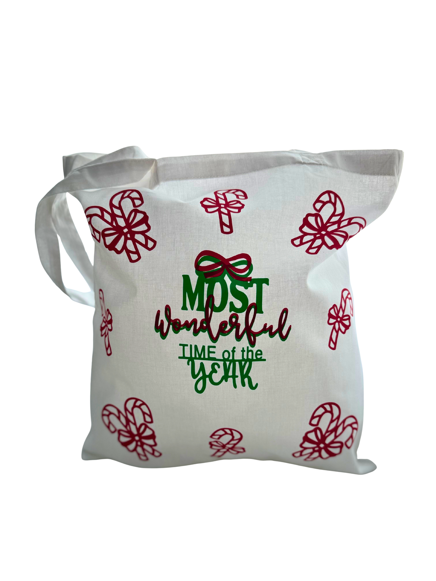 Christmas Tote Bag – Most Wonderful Time of the Year | by Con Amore
