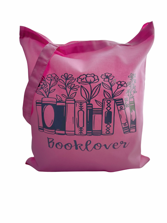 Booklover Stofftasche Rosa – Bücherliebe zum Mitnehmen | by Con Amore